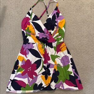 NWT Anne Cole Floral Halter Swimsuit size 12